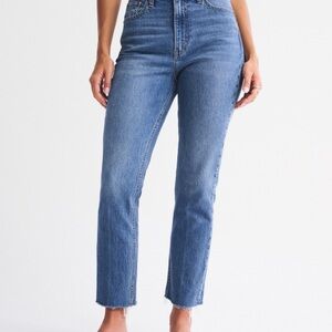 Abercrombie & Fitch The Ankle Straight Ultra High Rise (Curve Love)